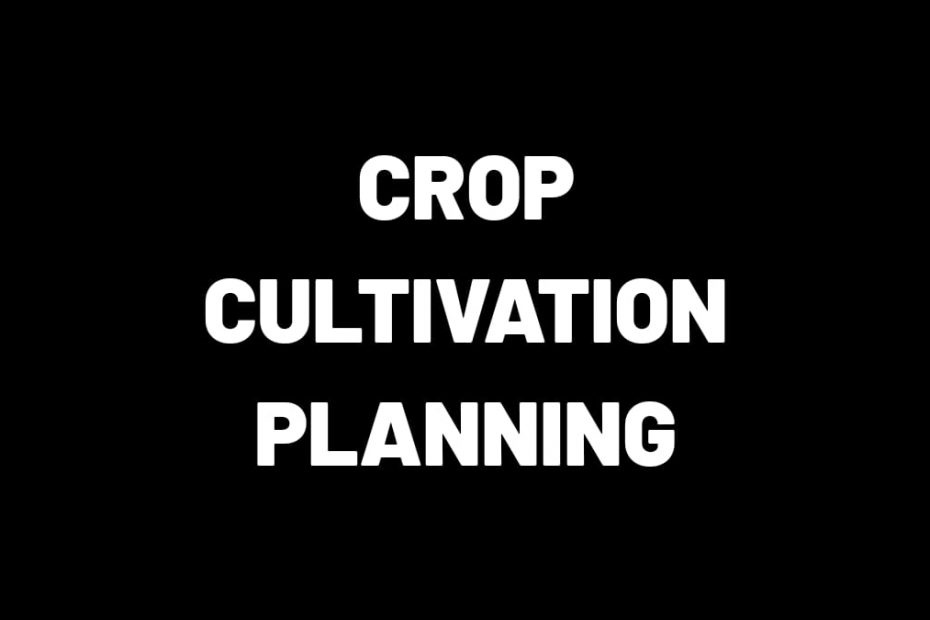 Crop Cultivation Planning